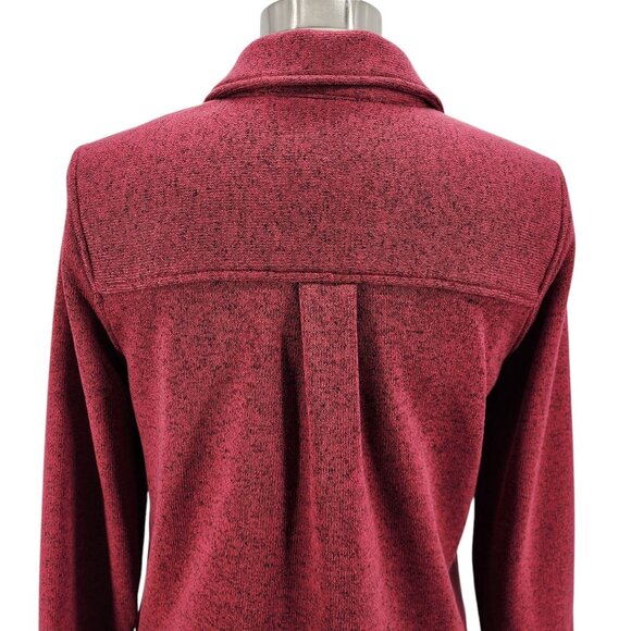 Soft Surroundings Womens PM Petites Jacket Willow Shacket Snap Button Fleece - Picture 7 of 12